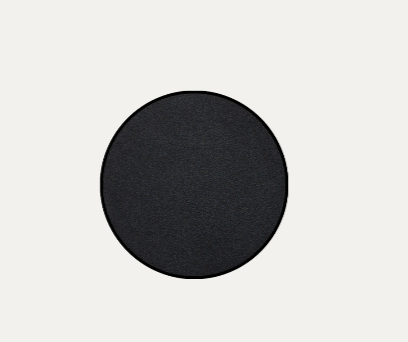 Rond  2.0_ черный ан_Кнопка модерн. уст-ка 2X без потенциала и рамки  >стены гипсокартон и т.п.